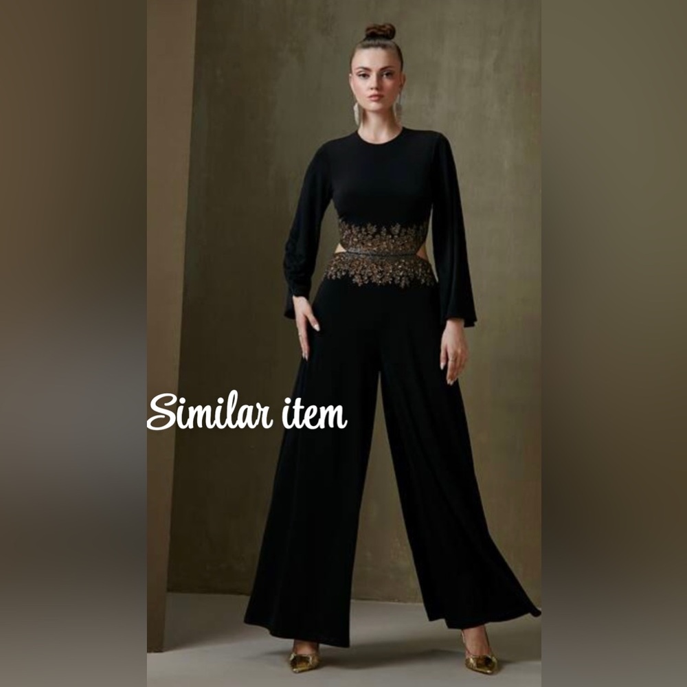 Handmade one of a kind Elegant Black Jumpsuit